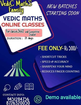 Vedic Maths Family-Vedic Maths Online Classes