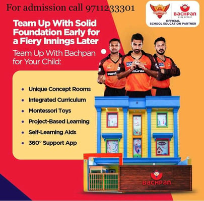 Bachpan Play School-Fiery Innings Later (Admission Open)