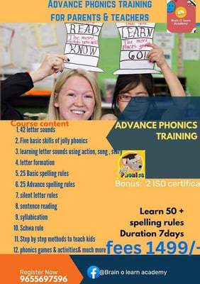 Brain O learn Academy-Advance Phonics Training