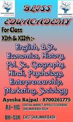 Bliss EduAcademy-Tuition Classes