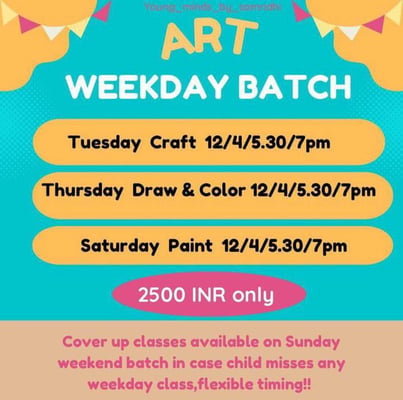 Young Minds By Simridhi-Art Weekday Batch