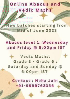 Neha Jain-Abacus & Vedic Maths