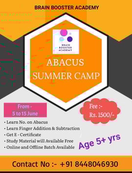  Brain Booster Academy-Abacus Summer Camp