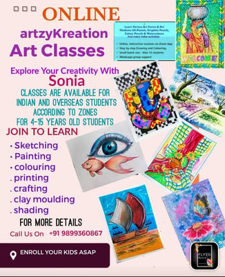 Artzy Kreation-OnlineArt Classes