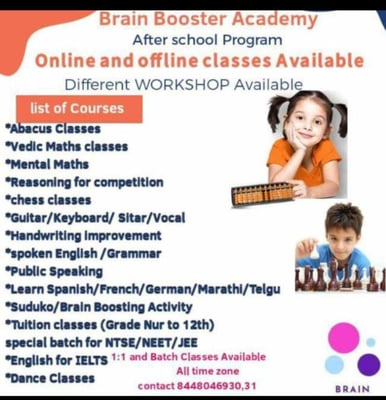  Brain Booster Academy-After School program