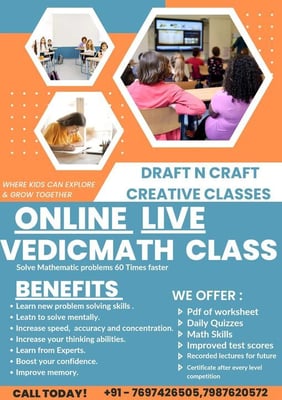 DRAFT N CRAFT-Online Live Vedic Maths Class