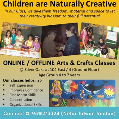 Neha Talwar Tandon-Art & Craft Classes