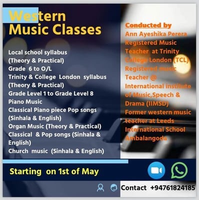 Ann Ayeshika Perera-Western Music Classes