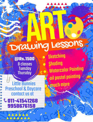 Little Bunnies-Art Drawing lessons