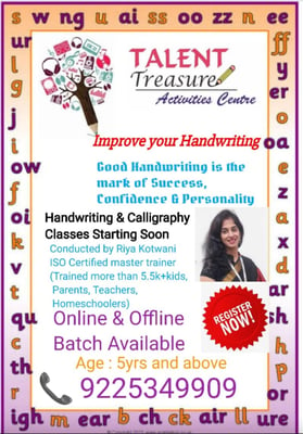 Talent Treasure activities Centre-Handwriting & Calligraphy Classes