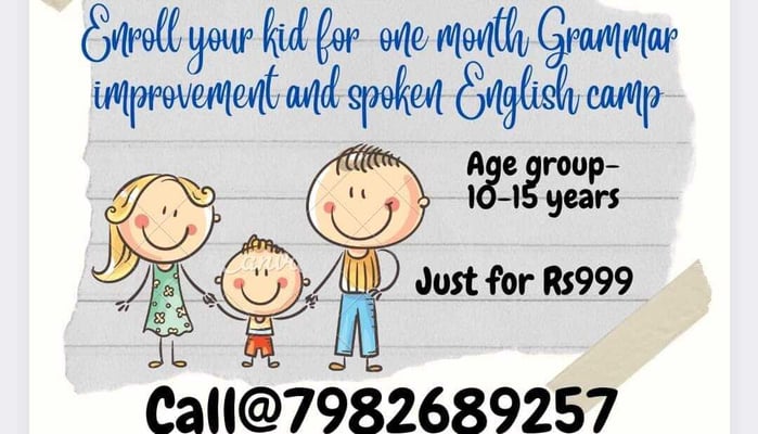 English Classes-Grammar Improvement & Spoken English Camp