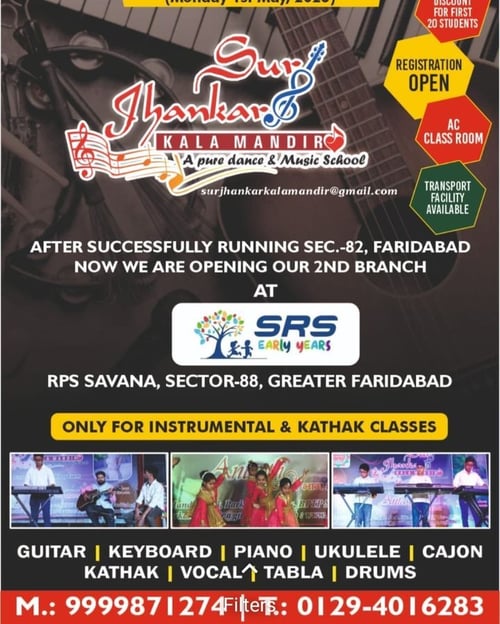 Sur Jhankar Kala Mandir-Instrumental & Kathak Classes 