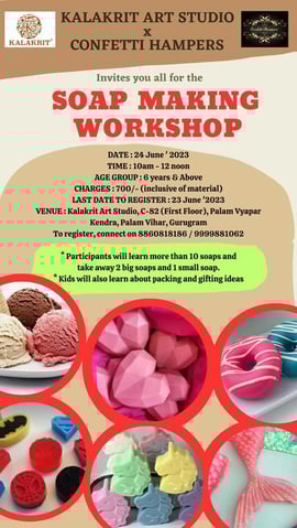 Kalakrit Art Studio-Soap Making Workshop
