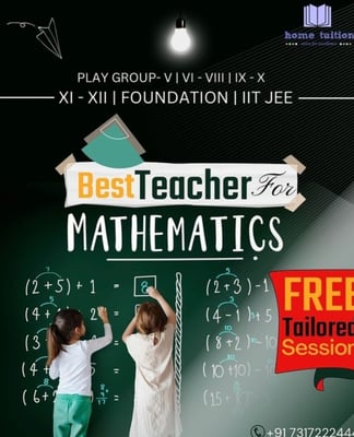 Home Tuition-Mathematics Free Tailored Session