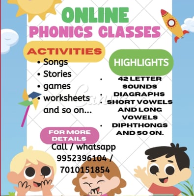 Phonics Classes-Online Phonics Classes
