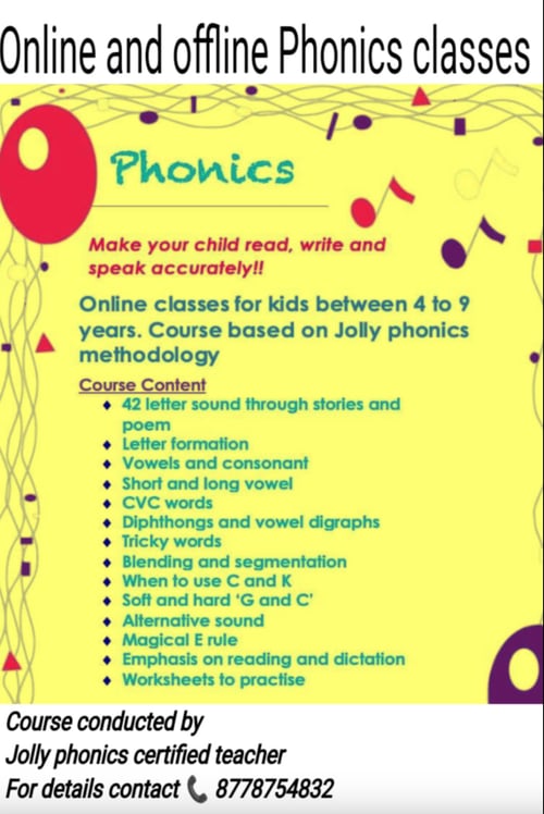 Classes By Sonam Gupta-Phonics Classes-Phonics