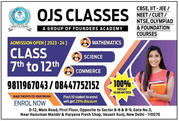 OJS Classes-Admission Open