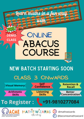 Maths Wizards-Online Abacus Course