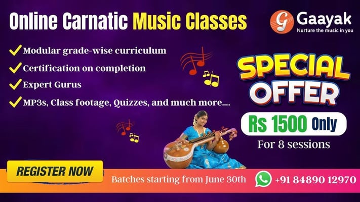 Gaayak-Online Carnatic Music Classes