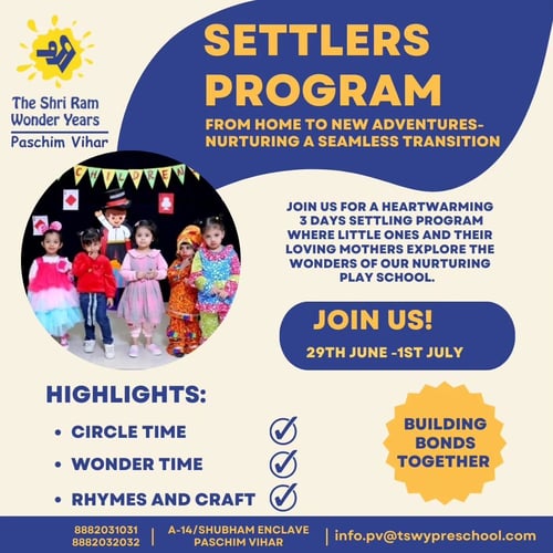  The Shri Ram Wonder Years-Settlers Program