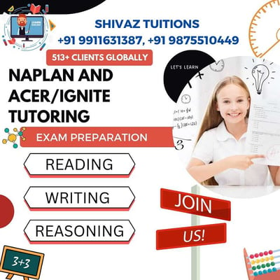 Shivaz Tuitions-Naplan and Acer/Ignite Tutoring