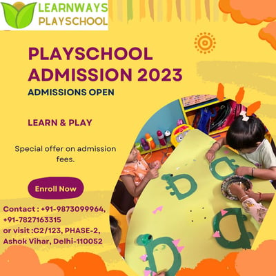 Learnways Playschool-Admissions Open