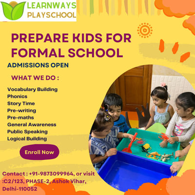 Learnways Playschool-Admissions Open