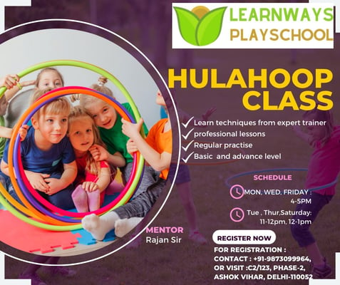 Learnways Playschool-Hulahoop Class