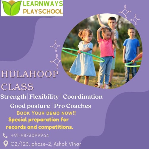 Learnways Playschool-Hulahoop Class