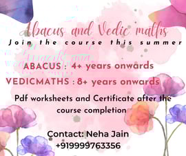 Neha Jain-Abacus and Vedic maths
