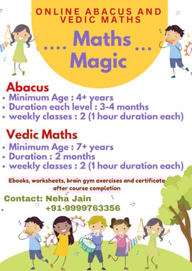 Neha Jain-Abacus and Vedic maths