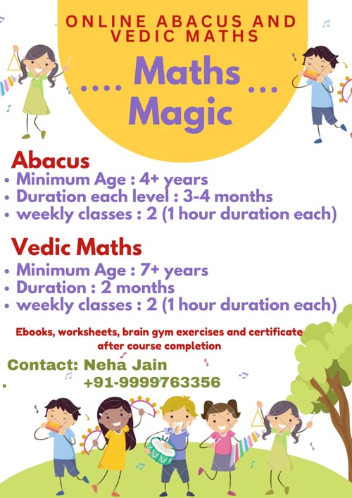 Neha Jain-Abacus and Vedic maths