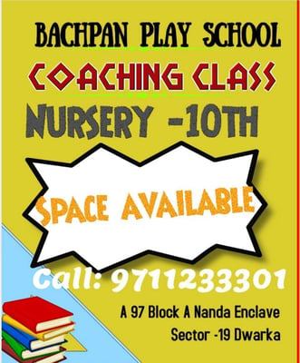 Bachpan Play School-Coaching Class