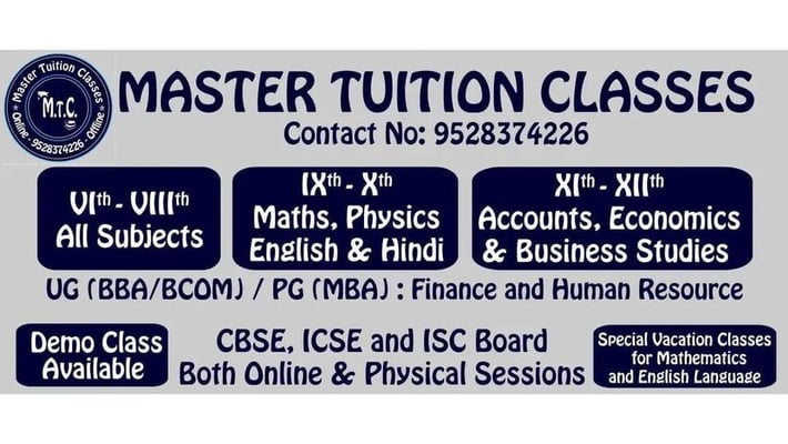 Master Tuition Classes-Tuition Classes