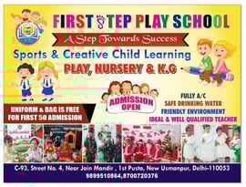 First Step Play School-Admission Open