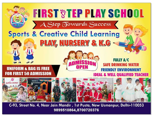  First Step Play School-Admission Open