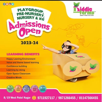 Kiddie Farms-Admissions Open