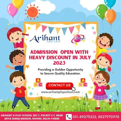 Arihant A Play School-Admission Open