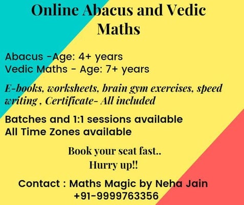 Neha Jain-Online Abacus & Vedic Maths