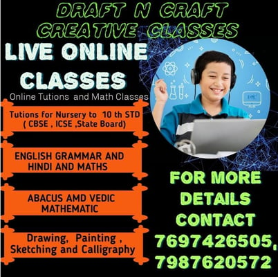  DRAFT N CRAFT-Live Online Creative Classes
