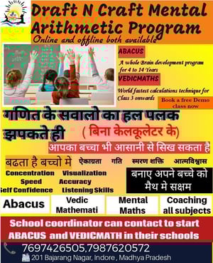 DRAFT N CRAFT-Mental Arithmetic Program