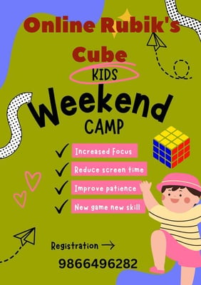 Rubiks Cube Classes-Kids Weekend Camp