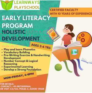 Learnways Playschool-EARLY LITERACY PROGRAM (HOLISTIC DEVELOPMENT)