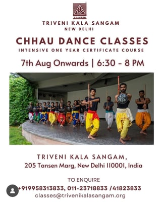 Triveni Kala Sangam-CHHAU DANCE CLASSES
