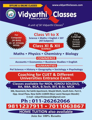 Vidyarthi Classes-Online Tuitions