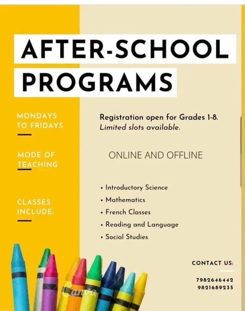 Tuitions N Classes-Chandni Mehra (AFTER-SCHOOL PROGRAMS)