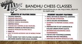 BANDHU SANGEET MAHAVIDYALAYA-CHESS CLASSES