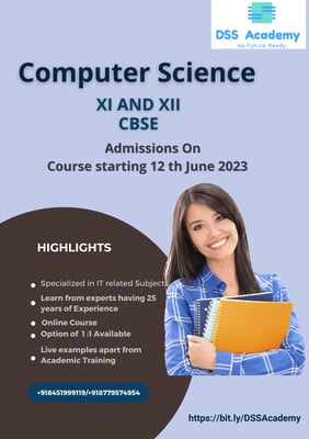 DDS Academy-Computer Science XI AND XII CBSE