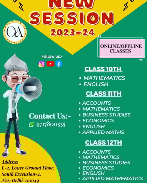 Oasis Academy of Education-Offline Classes