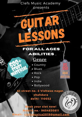 Clefs Music Academy-GUITAR LESSONS